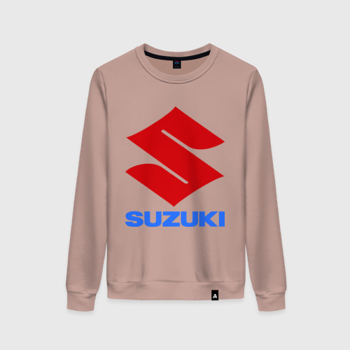 Женский свитшот хлопок Suzuki, цвет пыльно-розовый