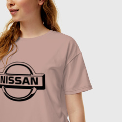 Женская футболка хлопок Oversize Nissan club - фото 2