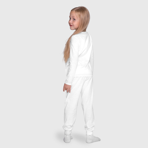 Детская пижама с лонгсливом хлопок Nissan club, цвет белый - фото 8