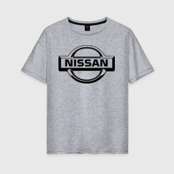 Женская футболка хлопок Oversize Nissan club