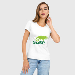 Женская футболка хлопок Slim Suse - фото 2