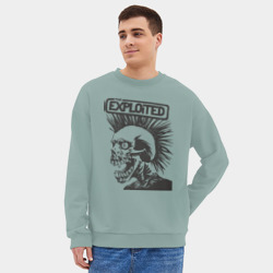 Мужской свитшот oversize без начеса хлопок Exploited - фото 2