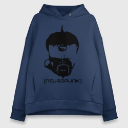 Женское худи Oversize хлопок Neuropunk