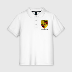 Женское поло хлопок Porsche 2