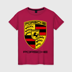 Женская футболка хлопок Porsche 2