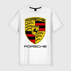 Porsche 2 – Мужская футболка хлопок Slim с принтом купить