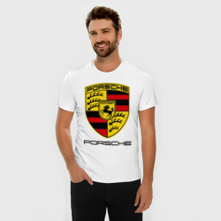 Мужская футболка хлопок Slim Porsche 2 - фото 2