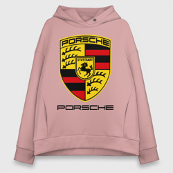 Женское худи Oversize хлопок Porsche 2