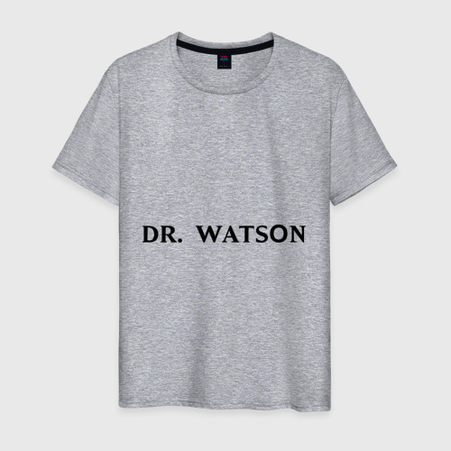 Мужская футболка хлопок Dr. Watson, цвет меланж