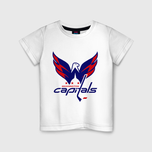 Детская футболка хлопок Овечкин Washington Capitals, цвет белый