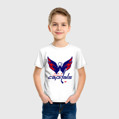 Детская футболка хлопок Овечкин Washington Capitals, цвет белый - фото 3