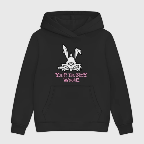 Женская толстовка без начеса хлопок Your Bunny Wrote