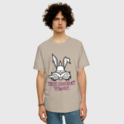 Мужская футболка хлопок Oversize Your Bunny Wrote - фото 2