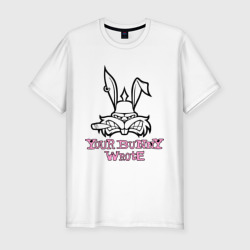 Мужская футболка хлопок Slim Your Bunny Wrote