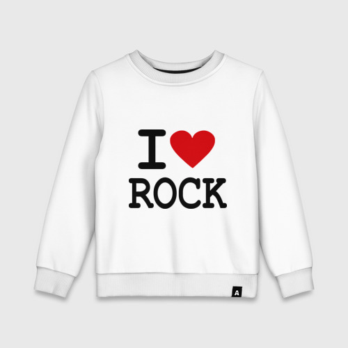 Детский свитшот хлопок I love Rock