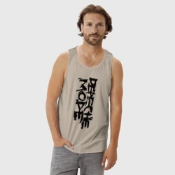 Мужская майка хлопок Depeche Mode краской - фото 2