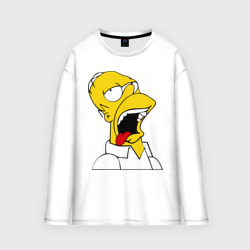 Мужской лонгслив oversize хлопок Gomer Simpson 2