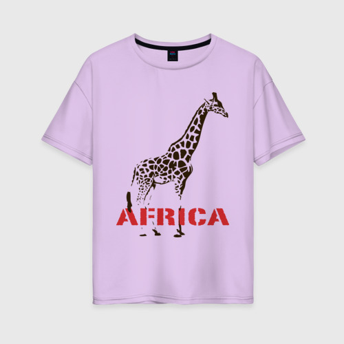 Женская футболка хлопок Oversize Africa Фото 01 Женская футболка хлопок Oversize Africa Фото 01