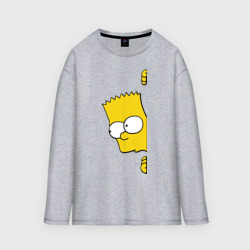 Мужской лонгслив oversize хлопок Bart Simpson 3