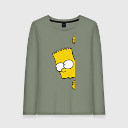 Женский лонгслив хлопок Bart Simpson 3