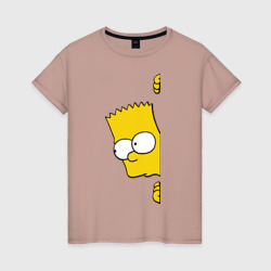 Женская футболка хлопок Bart Simpson 3