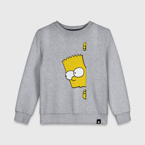 Детский свитшот хлопок Bart Simpson 3, цвет меланж