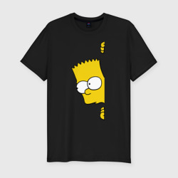 Приталенная футболка Bart Simpson (3) (Мужская)