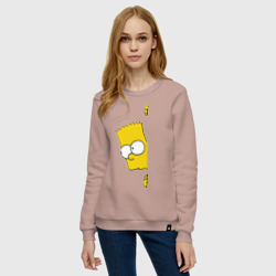 Женский свитшот хлопок Bart Simpson 3 - фото 2