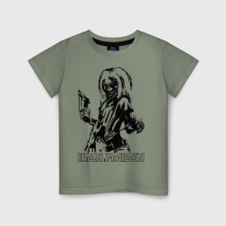 Детская футболка хлопок Iron Maden с демоном