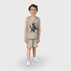 Детская пижама с шортами хлопок Iron Maden с демоном - фото 2