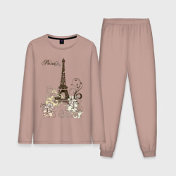 Мужская пижама с лонгсливом хлопок Paris 2