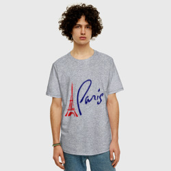 Мужская футболка хлопок Oversize Paris 3 - фото 2