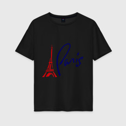 Женская футболка хлопок Oversize Paris 3