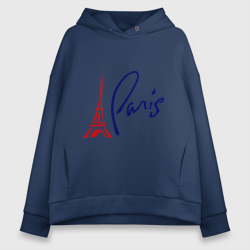 Женское худи Oversize хлопок Paris 3