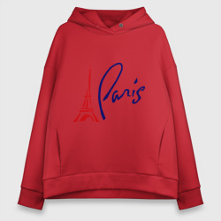 Женское худи Oversize хлопок Paris 3