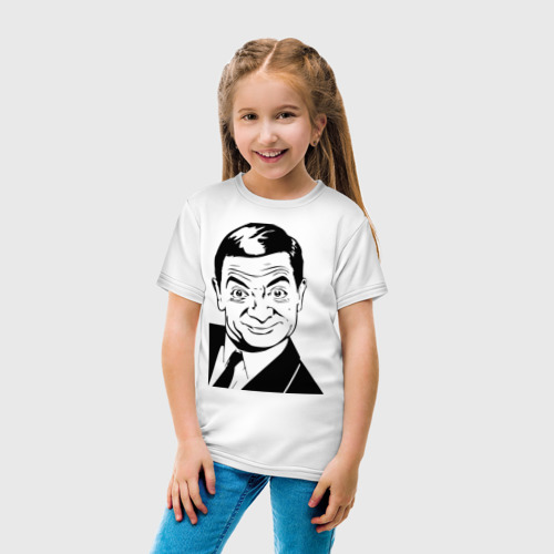 Детская футболка хлопок Мистер Бин, цвет белый - фото 5