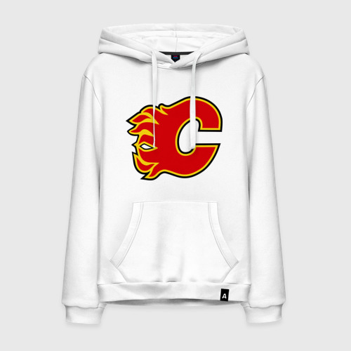 Мужская толстовка хлопок Calgary Flames McDonald, цвет белый