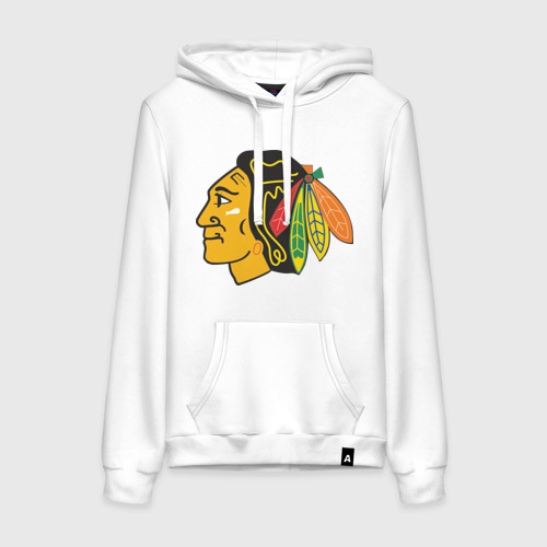 Женская толстовка хлопок Chicago Blackhawks Kane, цвет белый