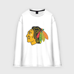 Мужской лонгслив oversize хлопок Chicago Blackhawks Kane