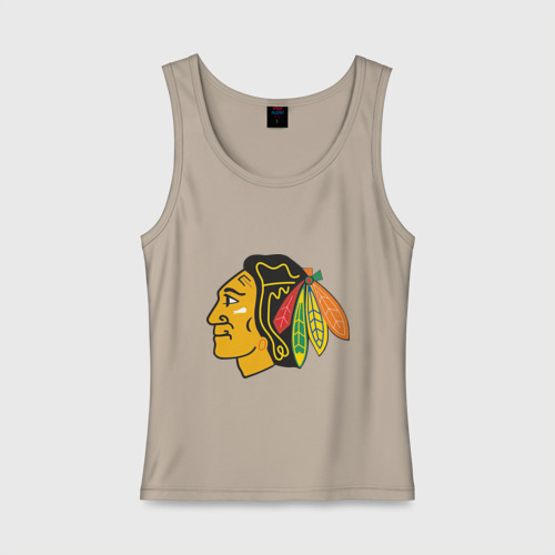 Женская майка хлопок Chicago Blackhawks Kane, цвет миндальный