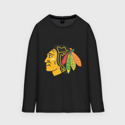 Женский лонгслив oversize хлопок Chicago Blackhawks Kane