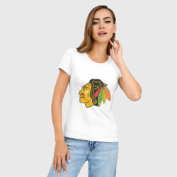 Женская футболка хлопок Slim Chicago Blackhawks Kane - фото 2