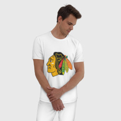 Мужская пижама хлопок Chicago Blackhawks Kane - фото 2