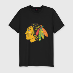 Мужская футболка хлопок Slim Chicago Blackhawks Kane