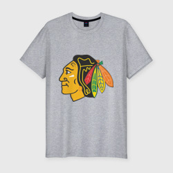 Мужская футболка хлопок Slim Chicago Blackhawks Kane