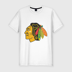 Мужская футболка хлопок Slim Chicago Blackhawks Kane