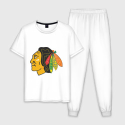 Мужская пижама хлопок Chicago Blackhawks