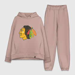 Женский костюм хлопок Oversize Chicago Blackhawks