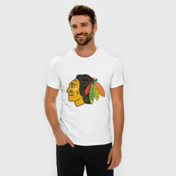 Мужская футболка хлопок Slim Chicago Blackhawks - фото 2