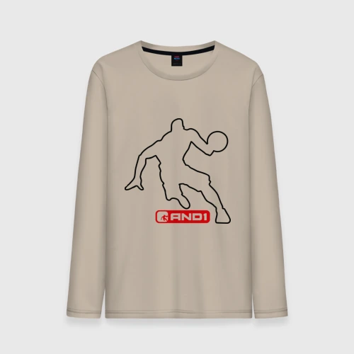 Мужской лонгслив хлопок AND1 streetball